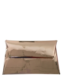 Mirror Metallic Clutch Bag MH080 ROSEGOLD